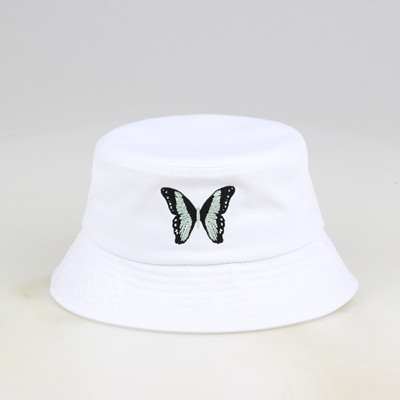 Custom logo plain white bucket hats (1)_副本