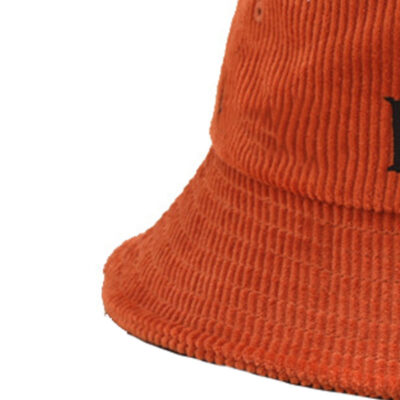 Corduroy retro fisherman bucket hat