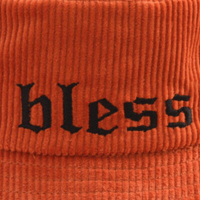 Corduroy retro fisherman bucket hat