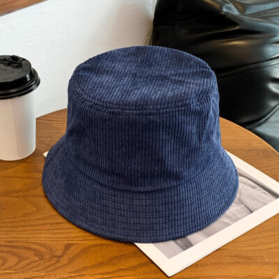 bucket hat with custom logo embroidery