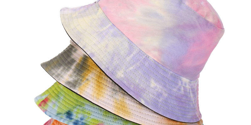 Custom Colorful Tie Dye Corduroy Reversible Bucket Hat (6) reversible corduroy bucket hat