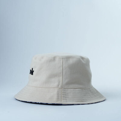 cotton bucket hat with flower design