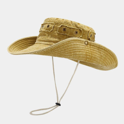 cotton satin bucket hat for women