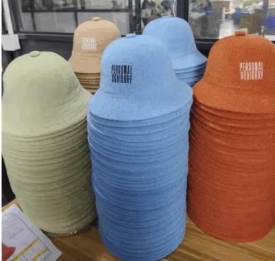 blank terry cloth bucket hat