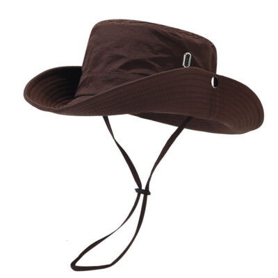 nylon cowboy wide brim bucket hat