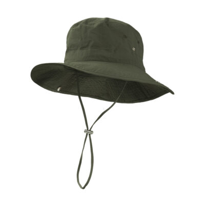 nylon boonie bucket hat with wide brim