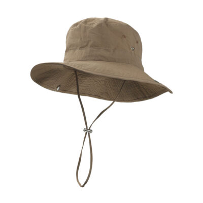 nylon boonie bucket hat with wide brim