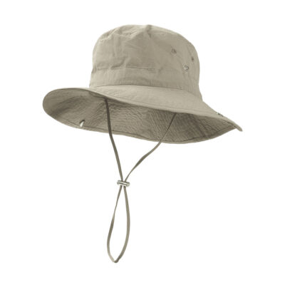 nylon boonie bucket hat with wide brim