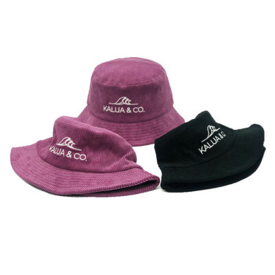 terry cloth bucket hat with logo