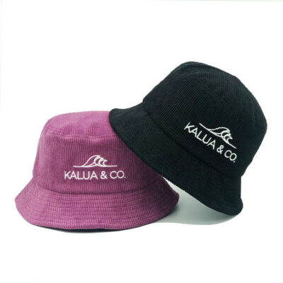 terry cloth bucket hat with logo