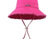 wide brim cotton bucket hat