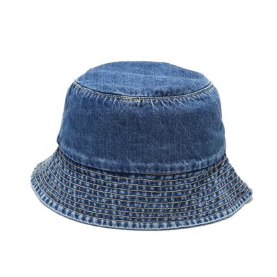 distressed denim bucket hat