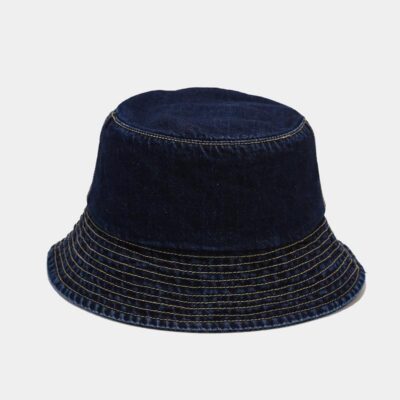 distressed denim bucket hat