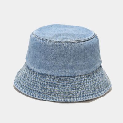 distressed denim bucket hat