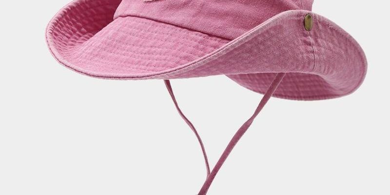 High Quality Denim Fishing Bucket Hat with String for Men (6) Denim fishing bucket hat with string