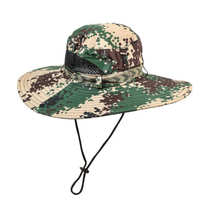 Nylon camouflage bucket hat
