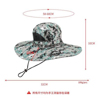 Nylon camouflage bucket hat
