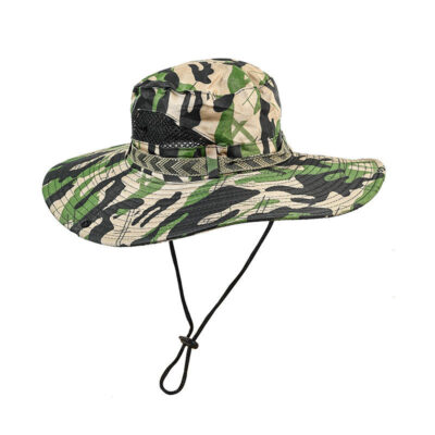 Nylon camouflage bucket hat