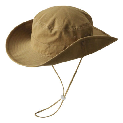 cotton fishing bucket hat with string