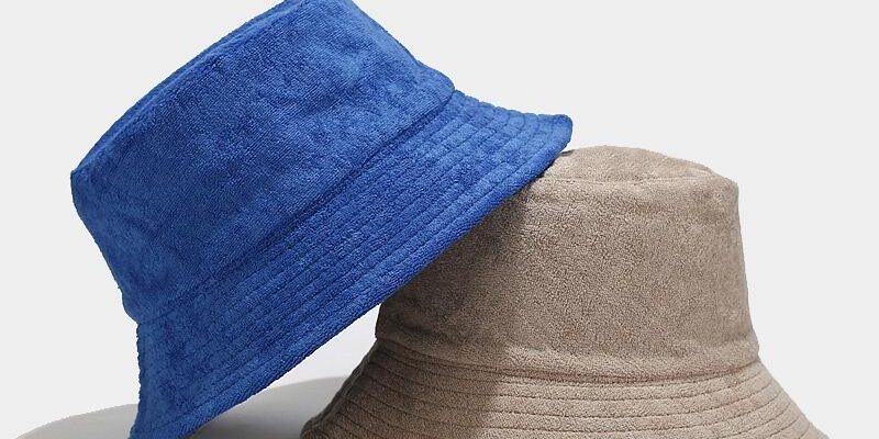 Royal Blue Terry Cloth Bucket Hat for Adults – Soft Cotton (6) terry cloth bucket hat for adults