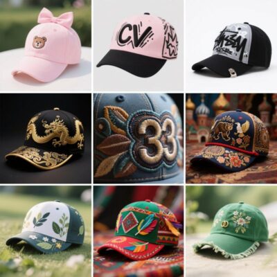corduroy bucket hat with logo