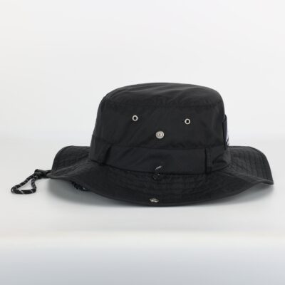terry cloth wide brim bucket hat