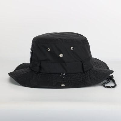 terry cloth wide brim bucket hat