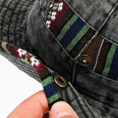 UPF 50+ denim cotton bucket hat