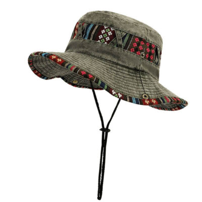 UPF 50+ denim cotton bucket hat