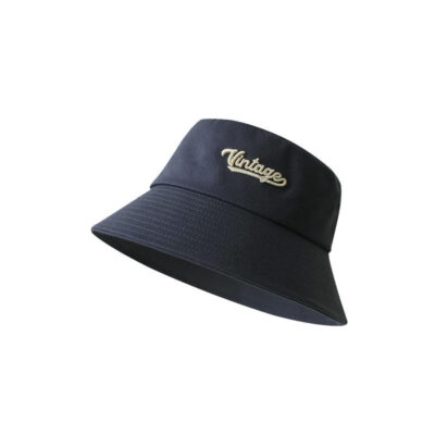 corduroy bucket hat with embroidery