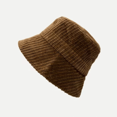 Warm corduroy bucket hat
