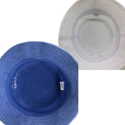 terry cloth embroidered bucket hat