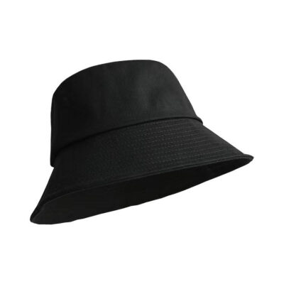 terry cloth bucket hat with 3D embroidery