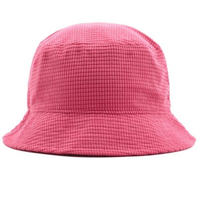 Custom logo corduroy bucket hat