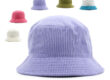 Custom logo corduroy bucket hat