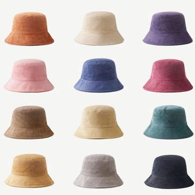 Custom Corduroy Fisherman Bucket Hat for Winter Fashion (5) High quality winter corduroy bucket hat
