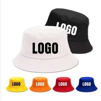 100% cotton wide brim bucket hat