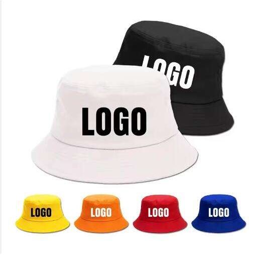 100% cotton wide brim bucket hat