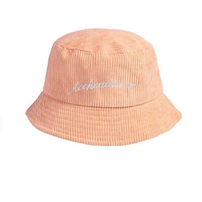 Custom fitted corduroy bucket hat