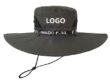 nylon bucket hat with embroidered logo