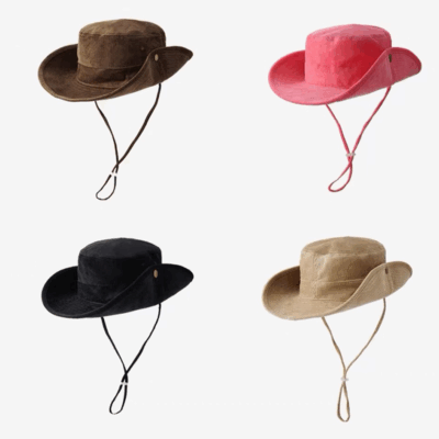 Breathable corduroy sun shade bucket hat