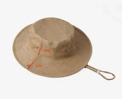 Breathable corduroy sun shade bucket hat