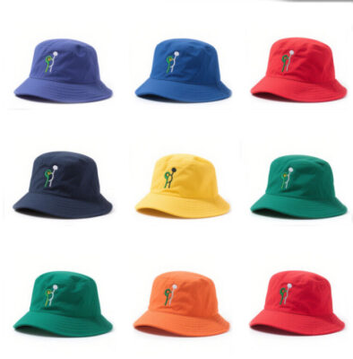 Custom reversible cotton bucket hat