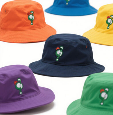 Custom reversible cotton bucket hat