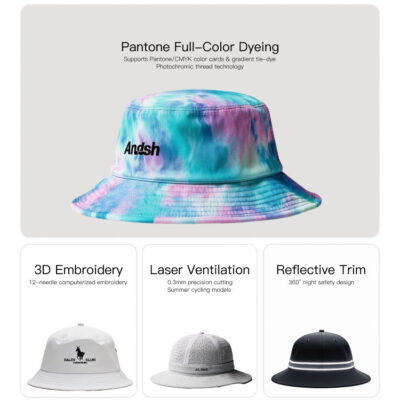 Unisex sporty outdoor bucket hat