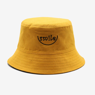 Custom tie-dye denim bucket hat